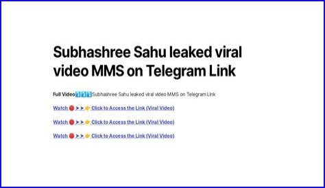 Shubhshree Sahu Viral MMS Video: Unpacking The Controversy And Its Impact